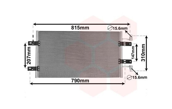 Condenser, air conditioning 43005451 International Radiators, Image 2