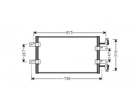 Condenser, air conditioning 43005451 International Radiators