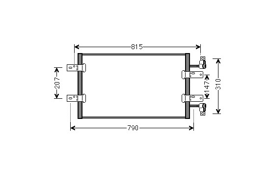 Condenser, air conditioning 43005451 International Radiators