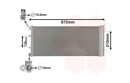 Condenser, air conditioning 43005475 International Radiators, Image 2