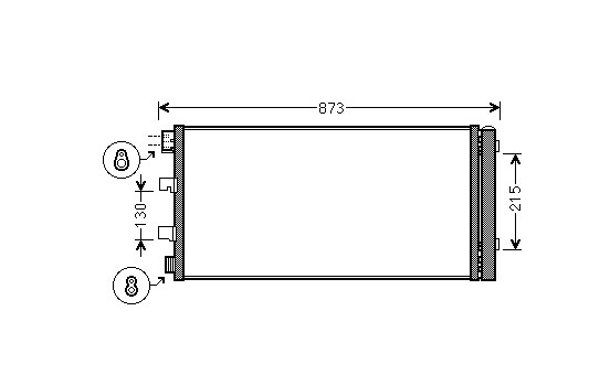 Condenser, air conditioning 43005475 International Radiators