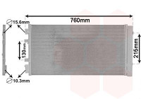 Condenser, air conditioning 43005483 Van Wezel
