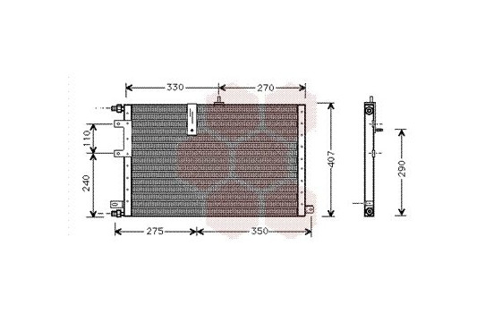 Condenser, air conditioning 47005033 International Radiators, Image 2