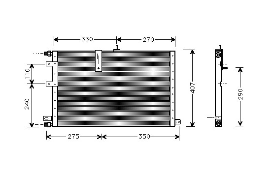 Condenser, air conditioning 47005033 International Radiators