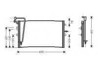 Condenser, air conditioning 47005039 International Radiators