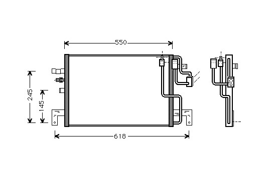 Condenser, air conditioning 47005048 International Radiators