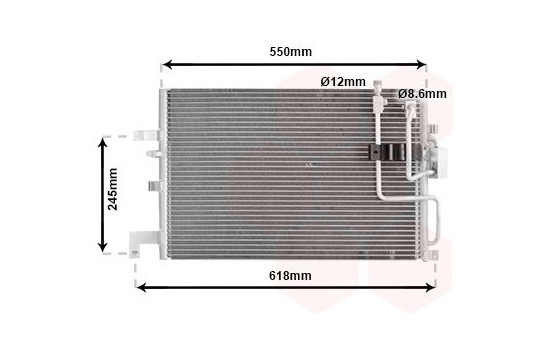Condenser, air conditioning 47005048 International Radiators, Image 2