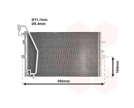 Condenser, air conditioning 47005056 International Radiators, Image 2