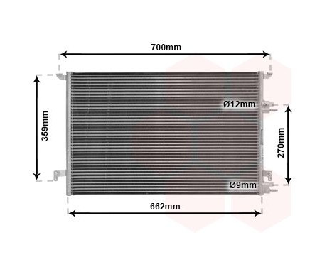 Condenser, air conditioning 47005060 International Radiators, Image 2