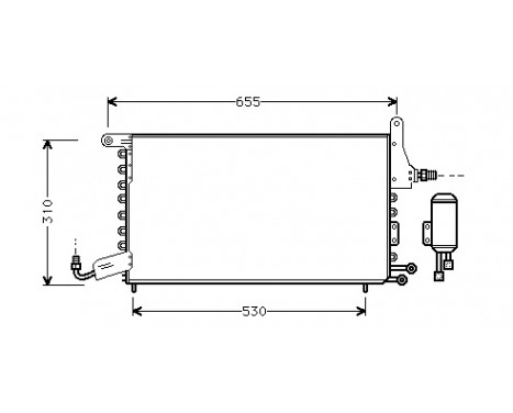 Condenser, air conditioning 49005026 International Radiators