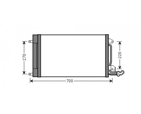 Condenser, air conditioning 49005038 International Radiators, Image 2