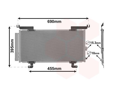 Condenser, air conditioning 51015701 International Radiators
