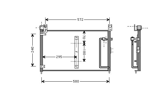 Condenser, air conditioning 52005038 International Radiators