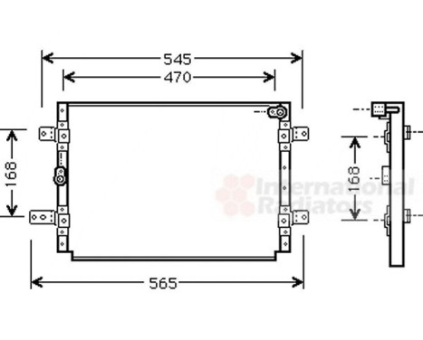 Condenser, air conditioning 52005056 International Radiators, Image 2