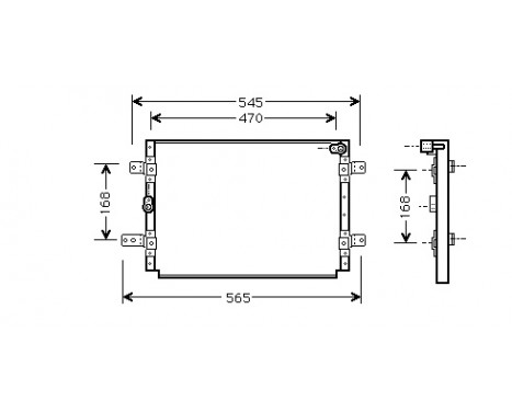 Condenser, air conditioning 52005056 International Radiators