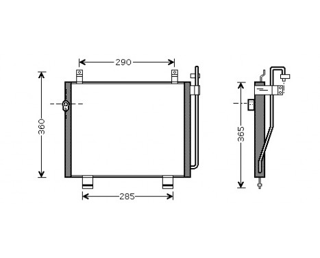 Condenser, air conditioning 52005060 International Radiators