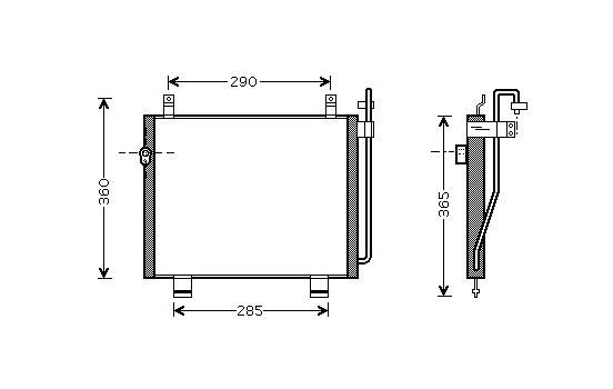 Condenser, air conditioning 52005060 International Radiators
