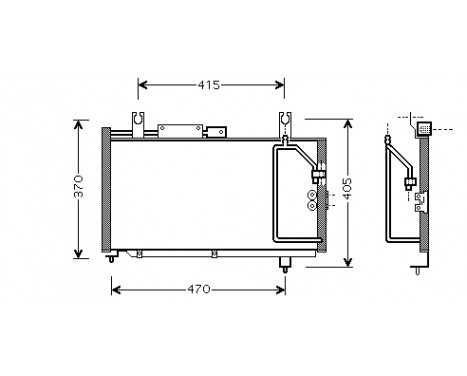 Condenser, air conditioning 52005067 International Radiators