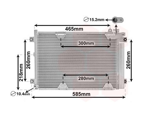 Condenser, air conditioning 52005075 International Radiators, Image 2