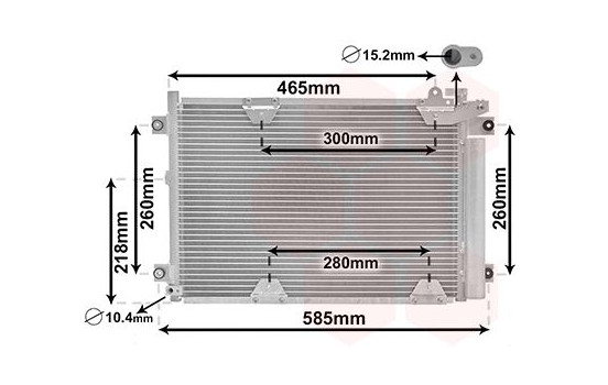 Condenser, air conditioning 52005075 International Radiators, Image 2