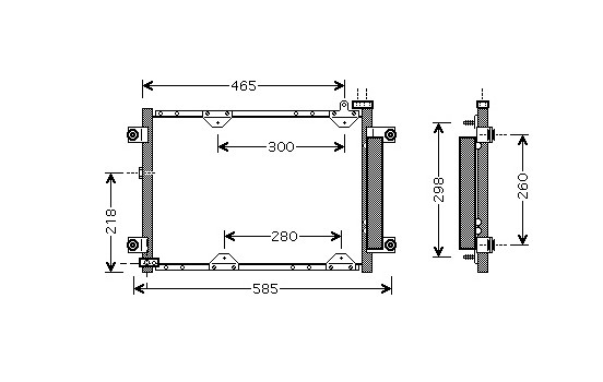 Condenser, air conditioning 52005075 International Radiators