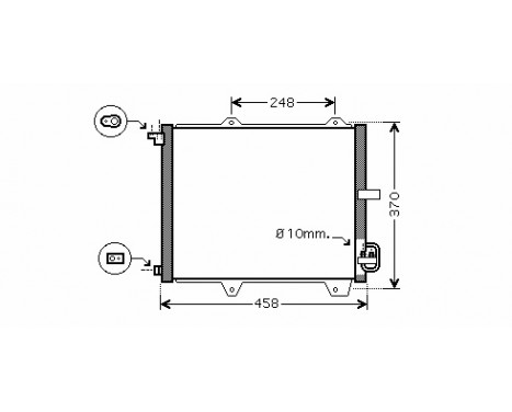 Condenser, air conditioning 52005088 International Radiators