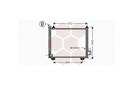 Condenser, air conditioning 52005089 International Radiators, Image 2