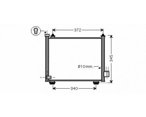 Condenser, air conditioning 52005089 International Radiators