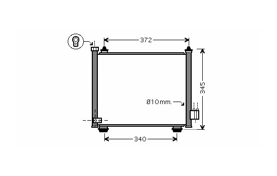 Condenser, air conditioning 52005089 International Radiators