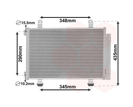 Condenser, air conditioning 52005116 International Radiators, Image 2