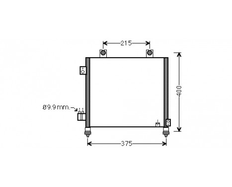 Condenser, air conditioning 52005120 International Radiators
