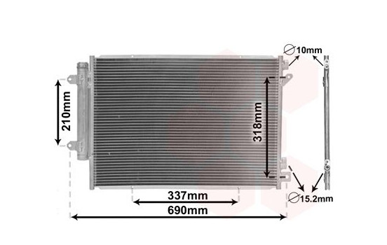 Condenser, air conditioning 52015702 International Radiators