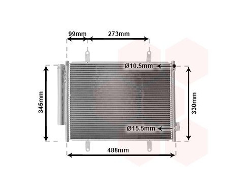 Condenser, air conditioning 52015705 International Radiators