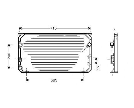 Condenser, air conditioning 53005190 International Radiators