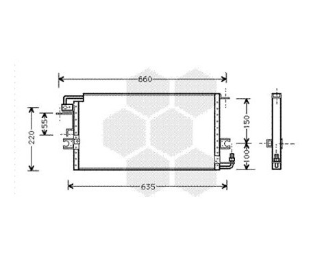 Condenser, air conditioning 53005198 International Radiators, Image 2