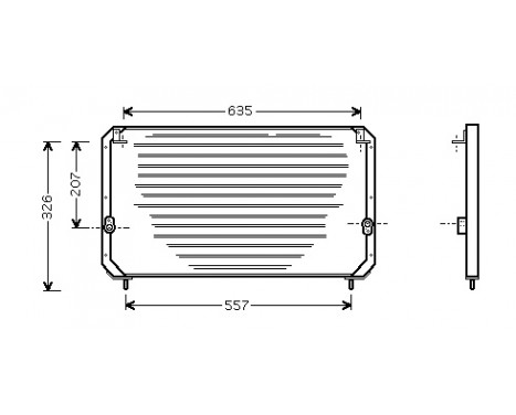 Condenser, air conditioning 53005202 International Radiators