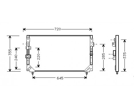 Condenser, air conditioning 53005225 International Radiators