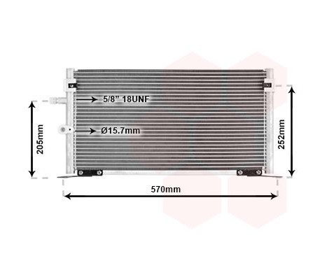 Condenser, air conditioning 53005265 International Radiators, Image 2