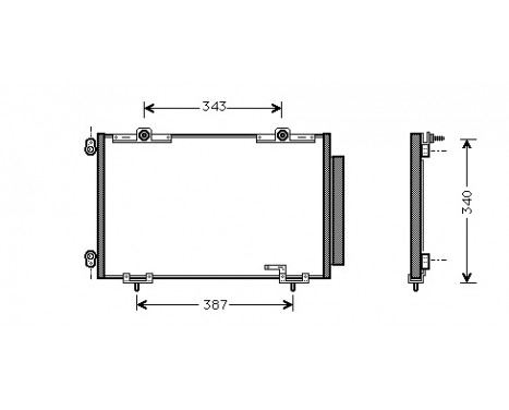 Condenser, air conditioning 53005266 International Radiators