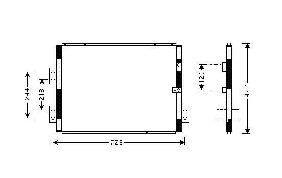 Condenser, air conditioning 53005277 International Radiators