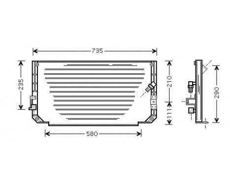 Condenser, air conditioning 53005279 International Radiators
