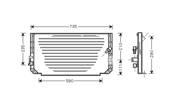 Condenser, air conditioning 53005279 International Radiators