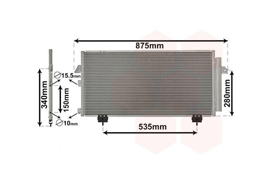 Condenser, air conditioning 53005281 International Radiators, Image 2