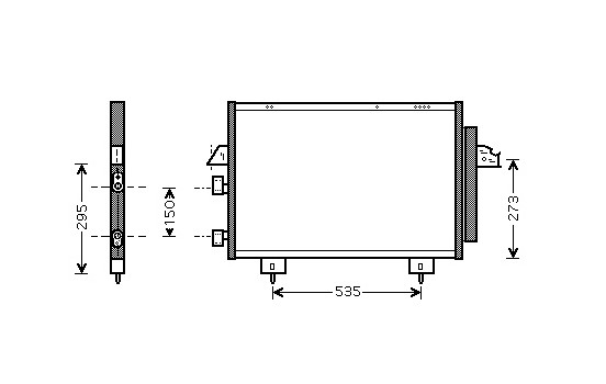 Condenser, air conditioning 53005281 International Radiators