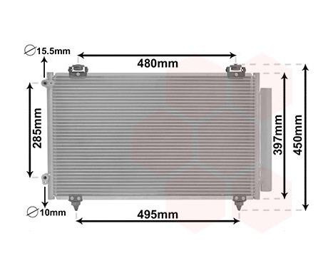 Condenser, air conditioning 53005286 International Radiators, Image 2