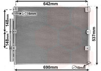 Condenser, air conditioning 53005380 International Radiators