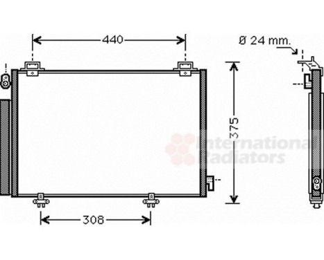 Condenser, air conditioning 53005382 International Radiators, Image 2