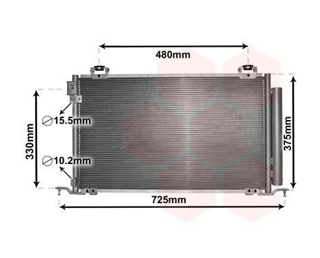 Condenser, air conditioning 53005393 International Radiators, Image 2