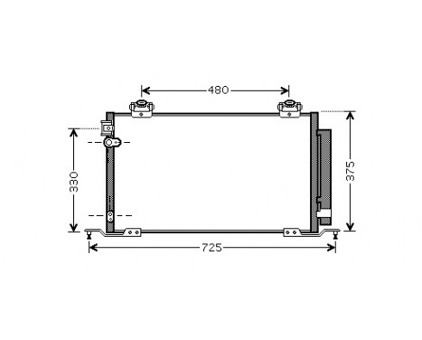 Condenser, air conditioning 53005393 International Radiators