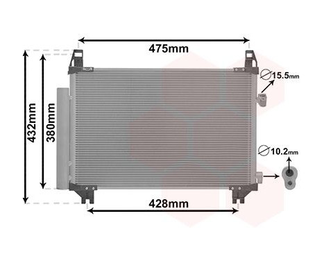 Condenser, air conditioning 53005407 International Radiators, Image 2